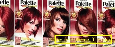 Фарба для волосся Палет (Palette): палітра кольорів